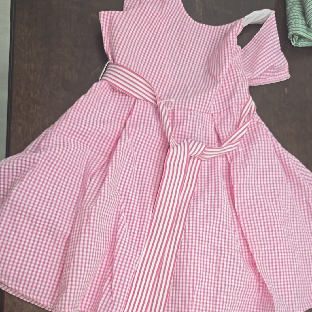 Pink Gingham Kids Dress